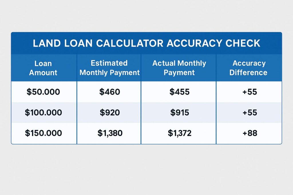 land loan calculator