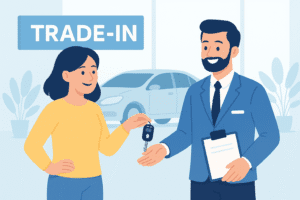 can you trade in a financed car